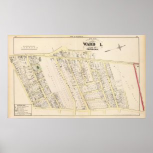 Providence Rhode Island Karte 2 Poster