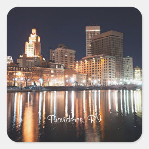 Providence Rhode Island Quadratischer Aufkleber