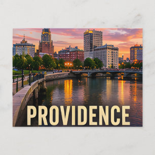 Providence Rhode Island Ufer Reise-Geschenk Postkarte