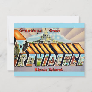 Providence RI Greetings Postcard Postkarte