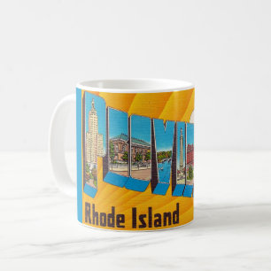 Providence RI Retro-Postkarten-Tasse Kaffeetasse