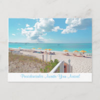 "PROVIDENCIALES ERWARTET IHRE ANKUNFT" POSTCARD