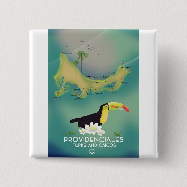 Providenciales turks und caicos button (Vorderseite)
