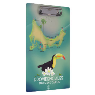 Providenciales turks und caicos klemmbrett