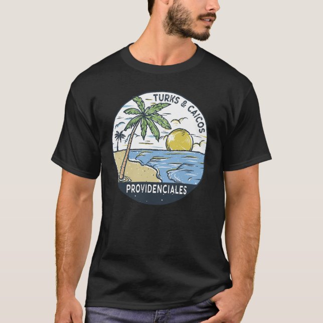 Providenciales Turks und Caicos Vintag T-Shirt (Vorderseite)