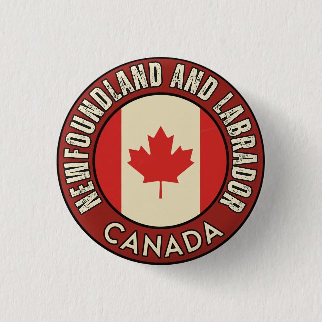 Province of Newfoundland and Labrador Canada Button (Vorderseite)