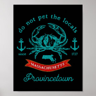 Provincetown Cape Cod M Krabbenfischen Urlaubsande Poster