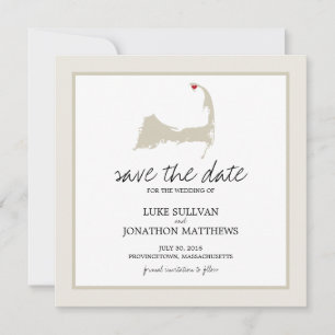 Provincetown Cape Cod Wedding Save the Date