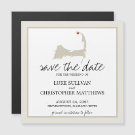 Provincetown Cape Cod Wedding Save the Date Magneteinladung