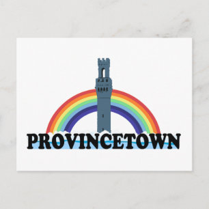 Provincetown "Lighthouse" Design. Postkarte