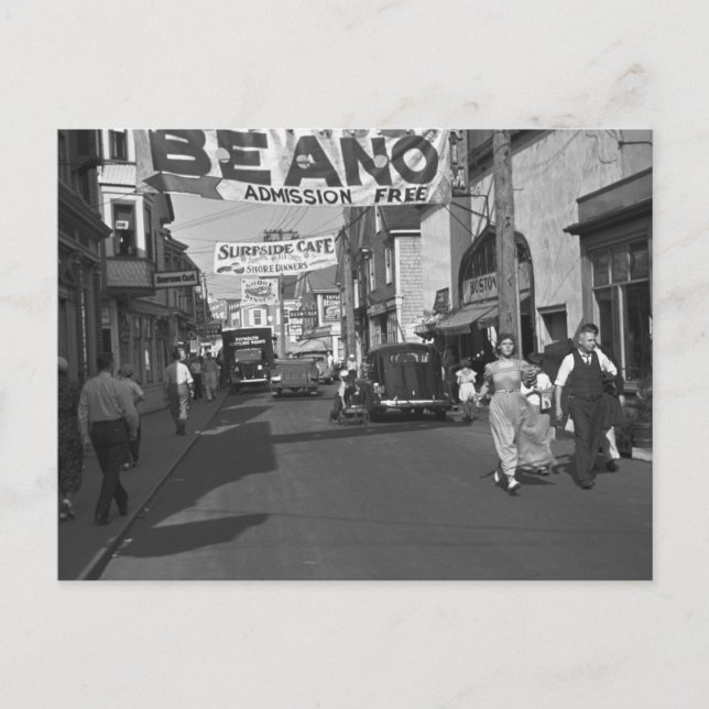 Provincetown, Mass. :1937 Postkarte (Vorderseite)