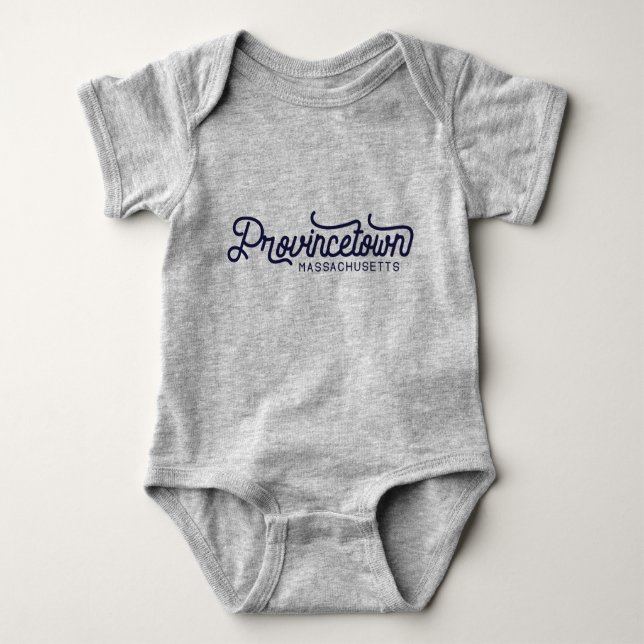 Provincetown Massachusetts Baby Bodysuit Strampler (Vorderseite)