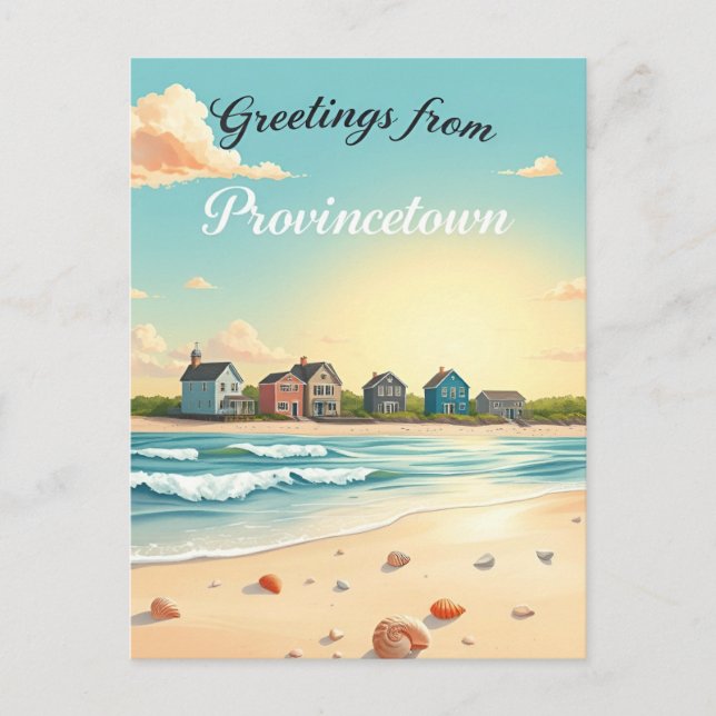 Provincetown, Massachusetts – Cape Cod Beaches Postkarte (Vorderseite)
