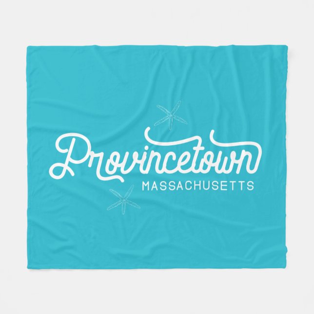 Provincetown Massachusetts Fleece Blanket (Vorderseite (Horizontal))