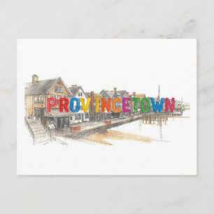 Provincetown, Massachusetts  Postkarte