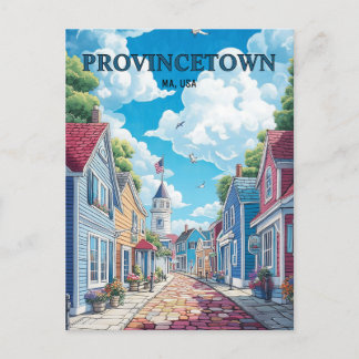 Provincetown Massachusetts USA Travel Postkarte
