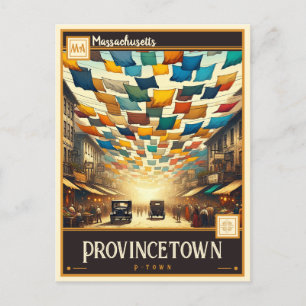 Provincetown, Massachusetts   VINTAG Postkarte