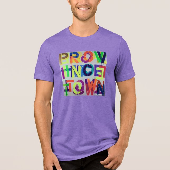 PROVINCETOWN STENCIL PAINTING Tri-Blend SHIRT (Vorderseite)