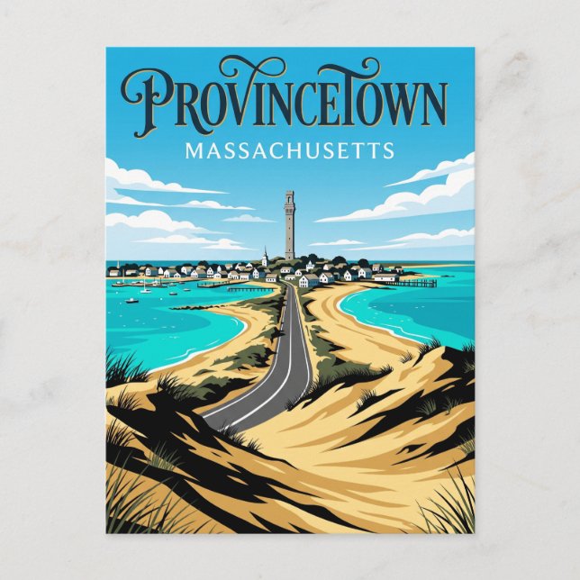 Provincetown USA Postkarte (Vorderseite)