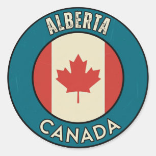 Provinz Alberta Kanada Runder Aufkleber