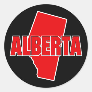 Provinz Alberta Runder Aufkleber