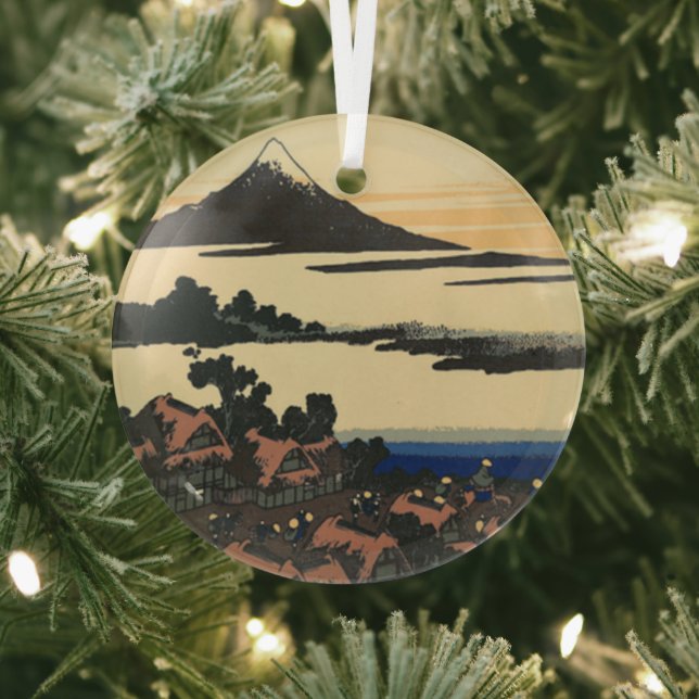 Provinz Ancient Kai | Katsushika Hokusai zeichnend Ornament Aus Glas (InSitu)