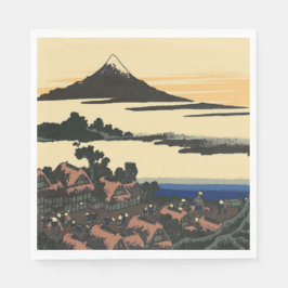 Provinz Ancient Kai | Katsushika Hokusai zeichnend Serviette