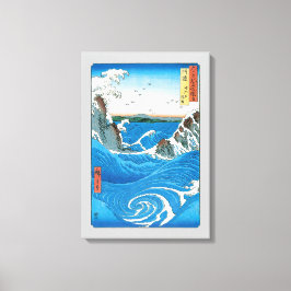 Provinz Awa, Naruto Whirlpools von Ando Hiroshige Leinwanddruck