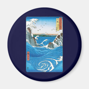 Provinz Awa, Naruto Whirlpools von Ando Hiroshige Magnet