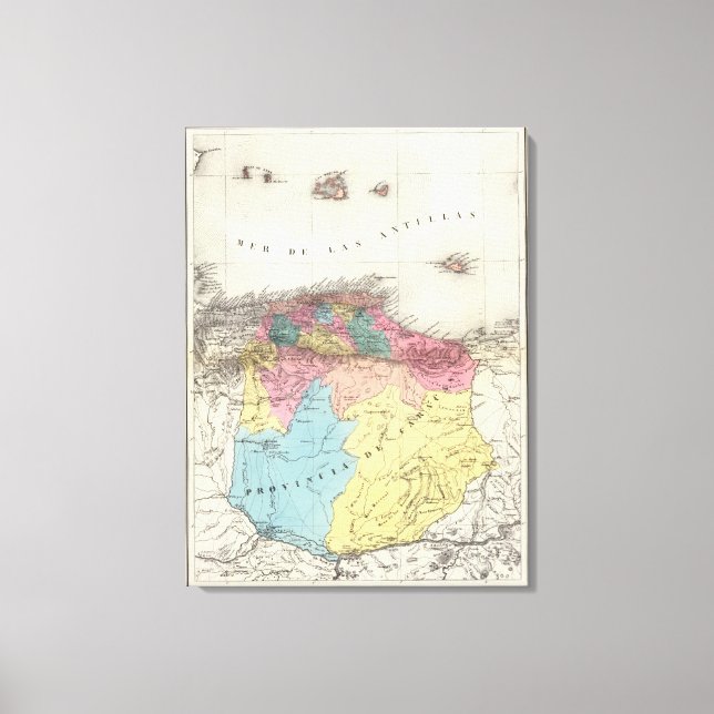 Provinz Caracas Leinwanddruck (Vorderseite)