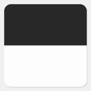 Provinz Freiburg Schweiz Schweizer Flaggenregion Quadratischer Aufkleber