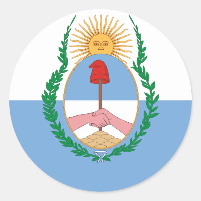 Provinz Mendoza, Argentinien Runder Aufkleber (Vorderseite)