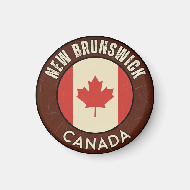 Provinz New Brunswick Kanada Magnet (Vorne)