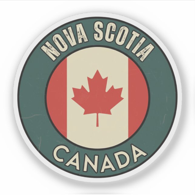 Provinz Nova Scotia Kanada Aufkleber (Vorderseite)