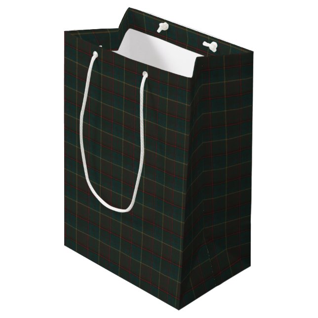 Provinz Ontario Original Tartan Mittlere Geschenktüte (Vorderseite Schrägansicht)