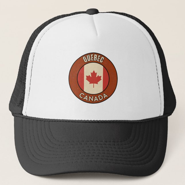 Provinz Quebec Kanada Truckerkappe (Vorderseite)