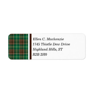 Provinz von Neufundland Kanada Tartan