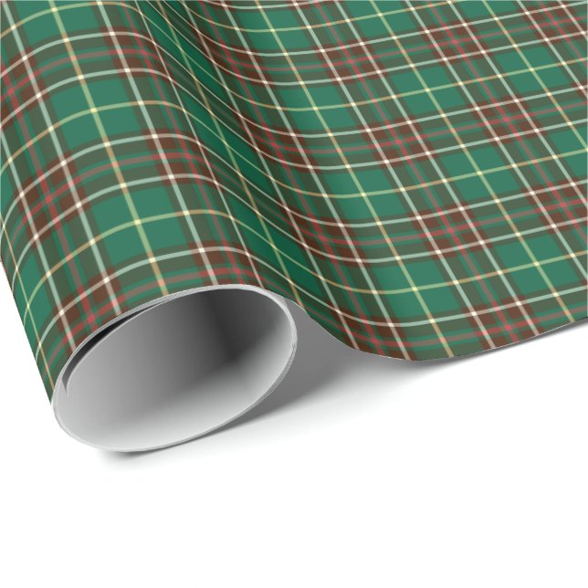Provinz von Neufundland Kanada Tartan Geschenkpapier (Rolleneckpunkt)