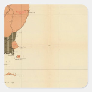 Provinz von Neuschottland-Insel von Kap-Bretonen 4 Quadratischer Aufkleber