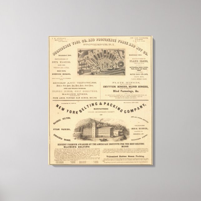Provisionstool und Forge and Nut Company Leinwanddruck (Vorderseite)