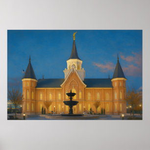 Provo City Centre Temple Painting™ LDS Art Poster