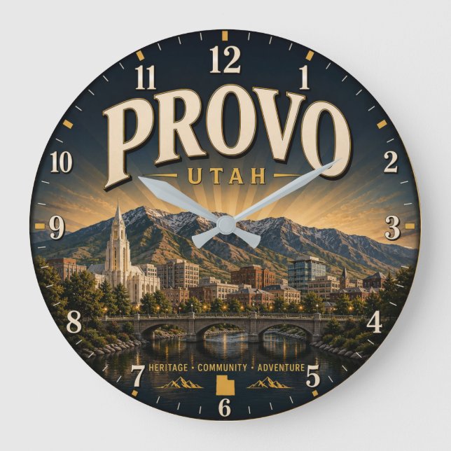 Provo Utah  Große Wanduhr (Vorderseite)
