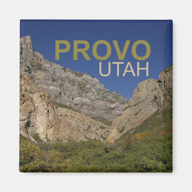 Provo Utah Travel Foto Souvenir Kühlschrankmagnet Magnet (Vorne)