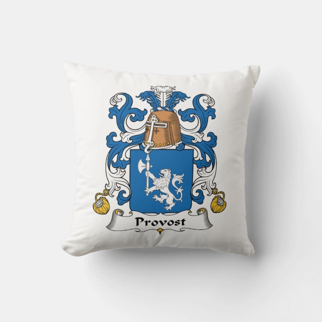 Provost-Familienwappen Kissen (Vorderseite)
