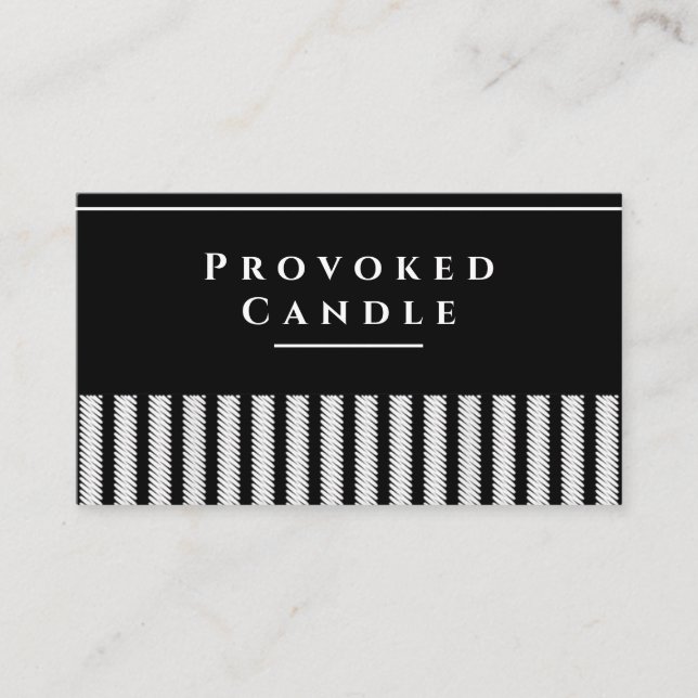 Provozierte Candle V2-Visitenkarte Visitenkarte (Vorderseite)