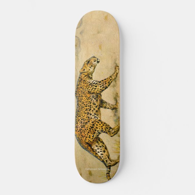 Prowling Cheetah Skateboard (Vorderseite)