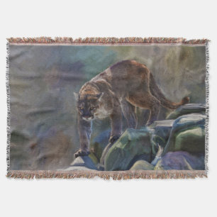 Prowling Cougar Mountain Lion Wildlife Design Decke