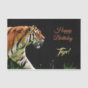 Prowling Tiger Seidenpapier