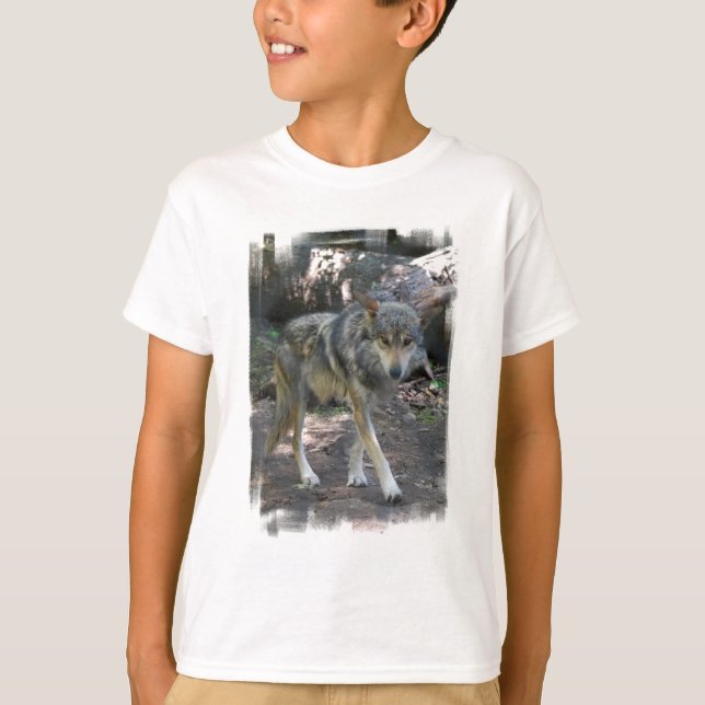 Prowling Wolf Youth Sweatshirt T-Shirt (Vorderseite)