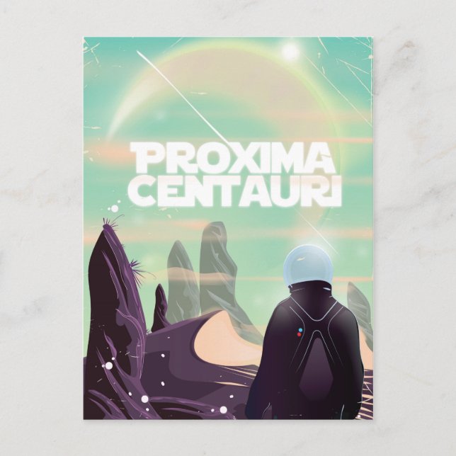 Proxima Centauri Science Fiction Postkarte (Vorderseite)